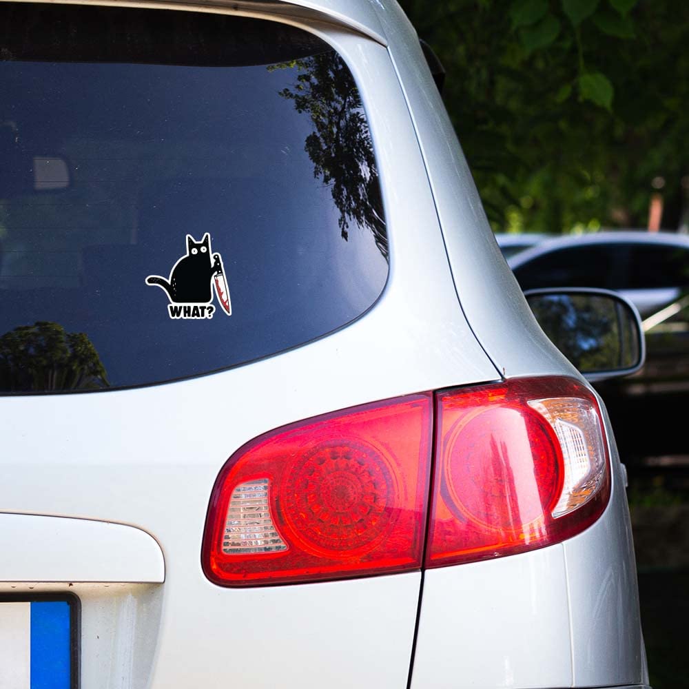 Funny Cat Vinyl Sticker Decal (4