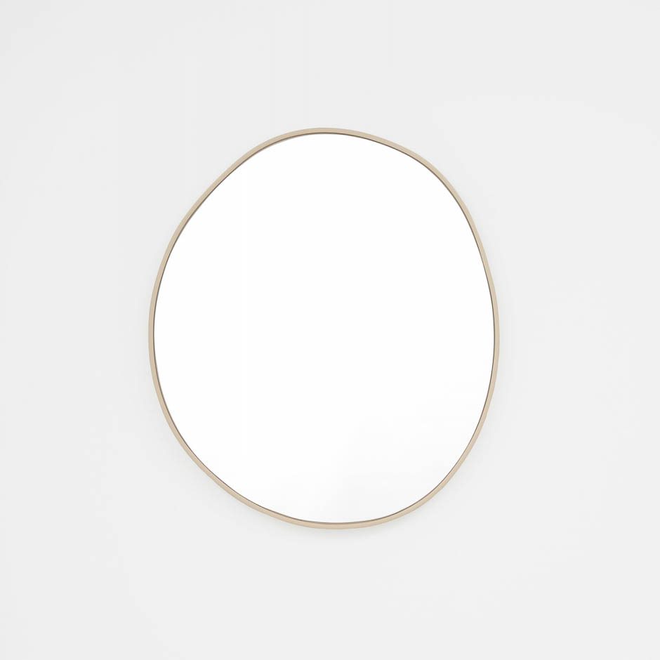 MIDDLE OF NOWHERE Organic Mirror 70x80cm - Natural Sand Finish Wall Mirror for Boho Home Decor, Bedroom, Living Room & Entryway