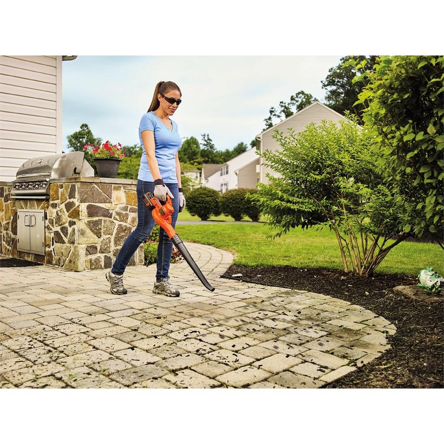 BLACK + DECKER 40V Max Lithium Cordless Leaf Blower & Sweeper LSW40C - Powerful Yard Cleanup for Lawns, Driveways & Patios