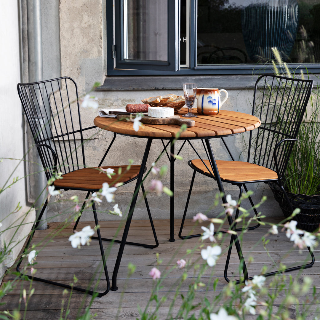 Outdoor Cafe Table - Weather-Resistant Round Bistro Table for Patio, Garden, and Restaurant Use - Perfect for Dining, Relaxing, and Entertaining Outdoors