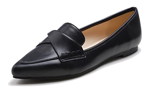Black Plain Vegan Leather Twist Bow