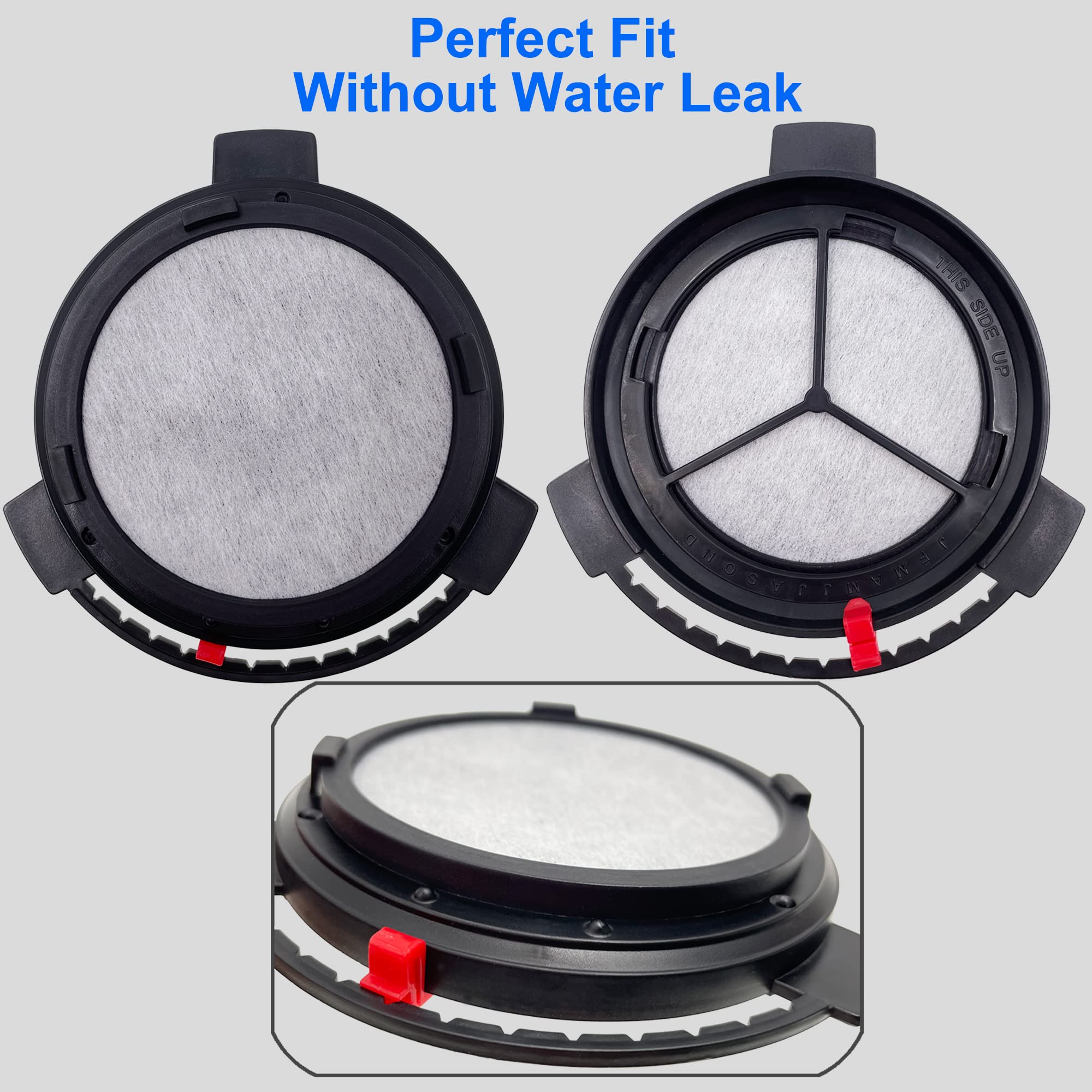 Xcivi Replacement Coffee Maker Water Filter Set - 1 Disk Frame + 12 Filter Disks - Compatible with Mr. Coffee Brewers - Improves Taste & Removes Impurities - Perfect for Home, Office & Restaurant Use