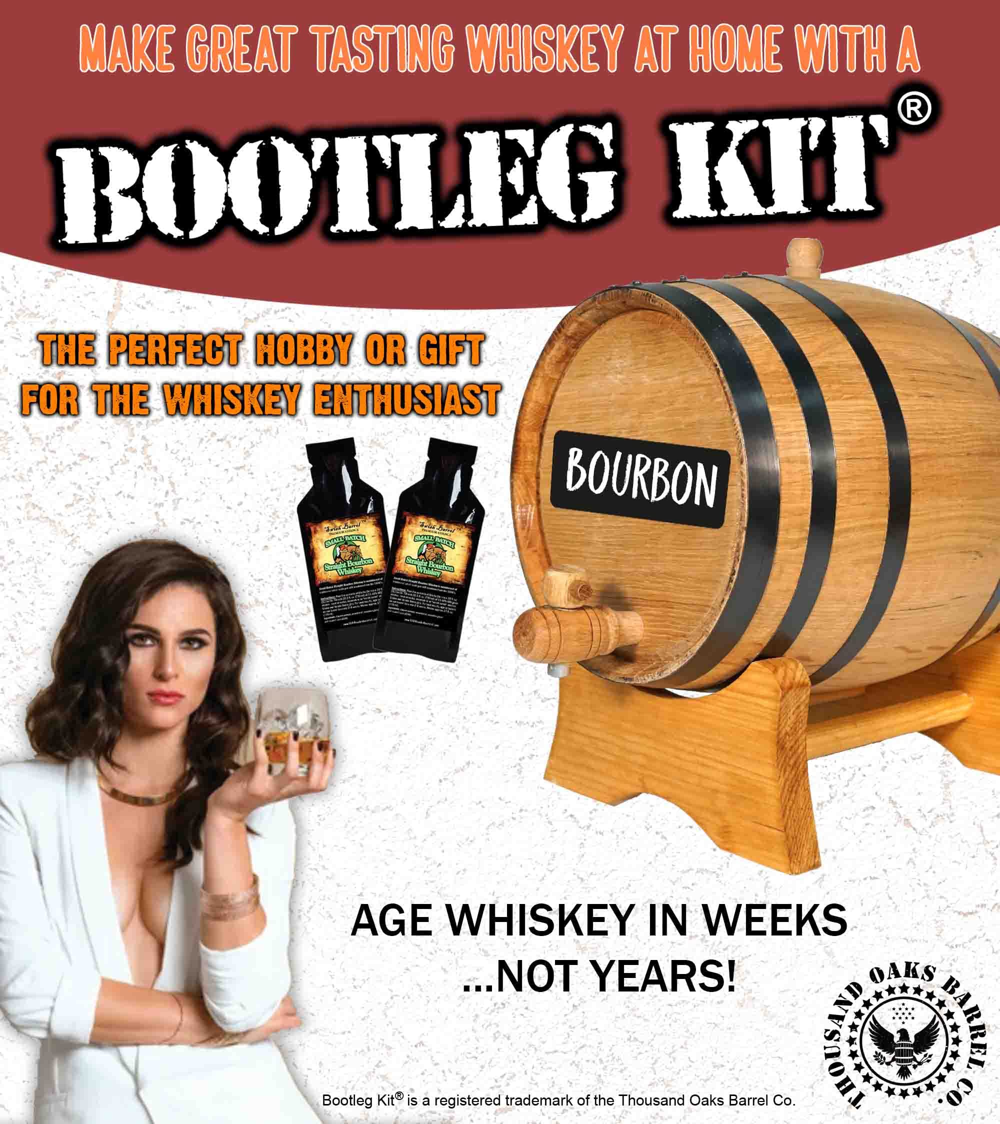 Small Batch Bourbon Whiskey Making Kit with Chalkboard & Instruction Book – DIY Oak Barrel Aging for Home Distilling – Perfect Father’s Day Gift (1L) – Ideal for Home Brewing, Whiskey Enthusiasts & Unique Gift Giving