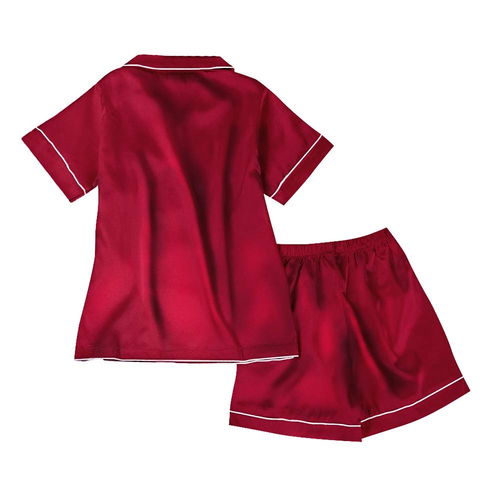 Kids Silk Pajama Set - Button-Up Sleepwear for Boys & Girls | Perfect Nightwear & Gift