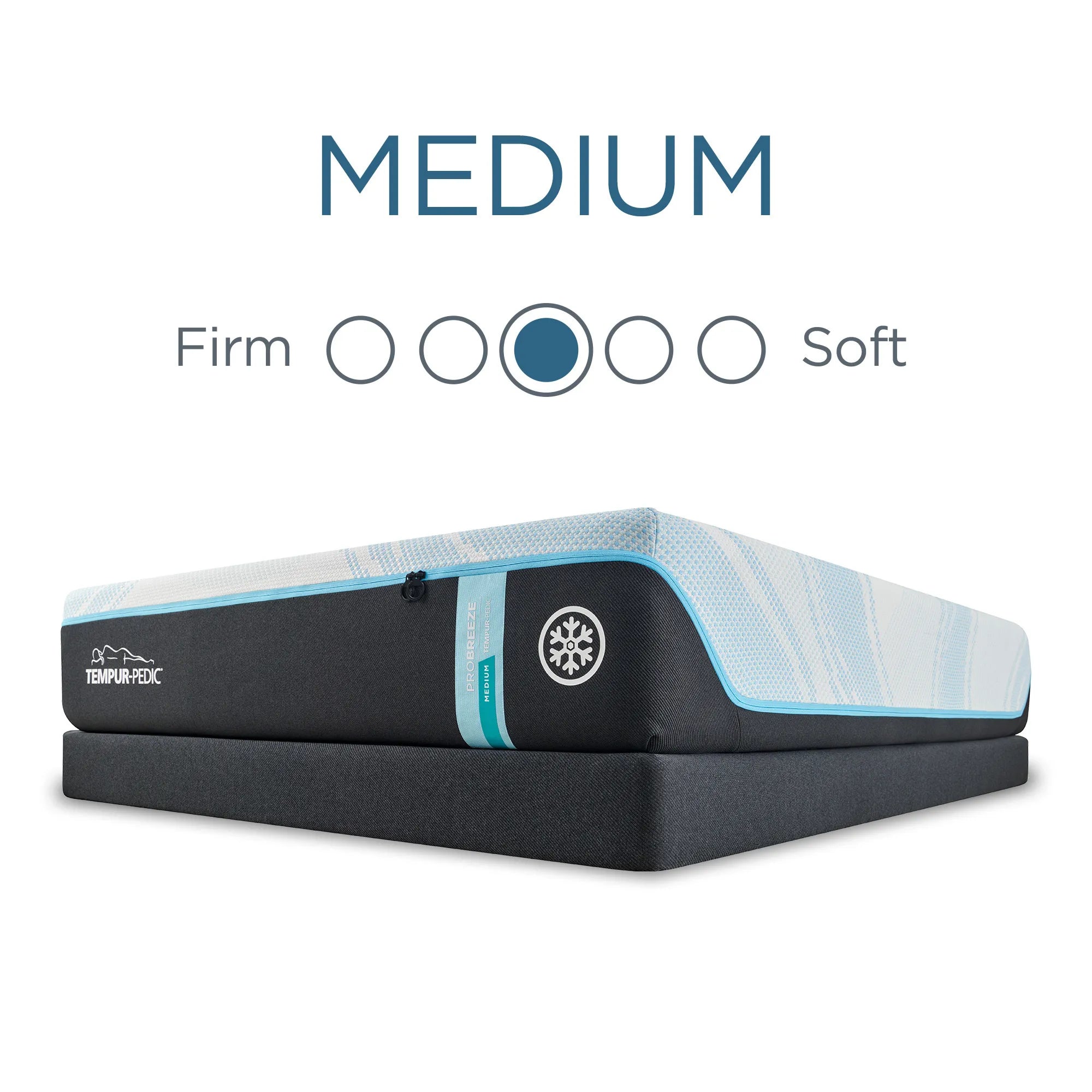 Tempur ProBreeze® Medium Mattress - Cooling Memory Foam Mattress for Back Pain Relief | Queen Size Bed Mattress for Hot Sleepers & Pressure Point Support | Perfect for Master Bedroom, Guest Room & Apartment Sleeping