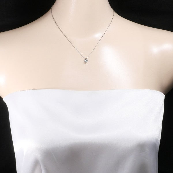 18K White Gold Aquamarine Necklace for Women - Elegant Birthstone Jewelry Gift for Anniversary, Valentine's Day & Special Occasions