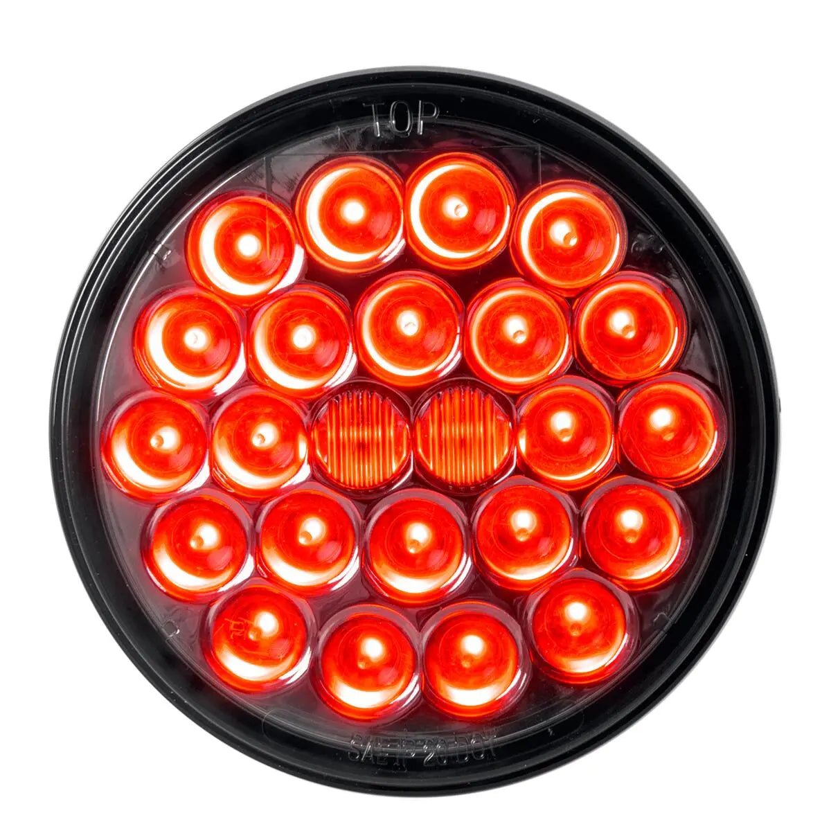 4 Pearl Smoked Red LED Stop Turn Tail Lights - Universal Fit for Cars, Trucks & SUVs - Enhanced Visibility & Style for Night Driving & Custom Builds
