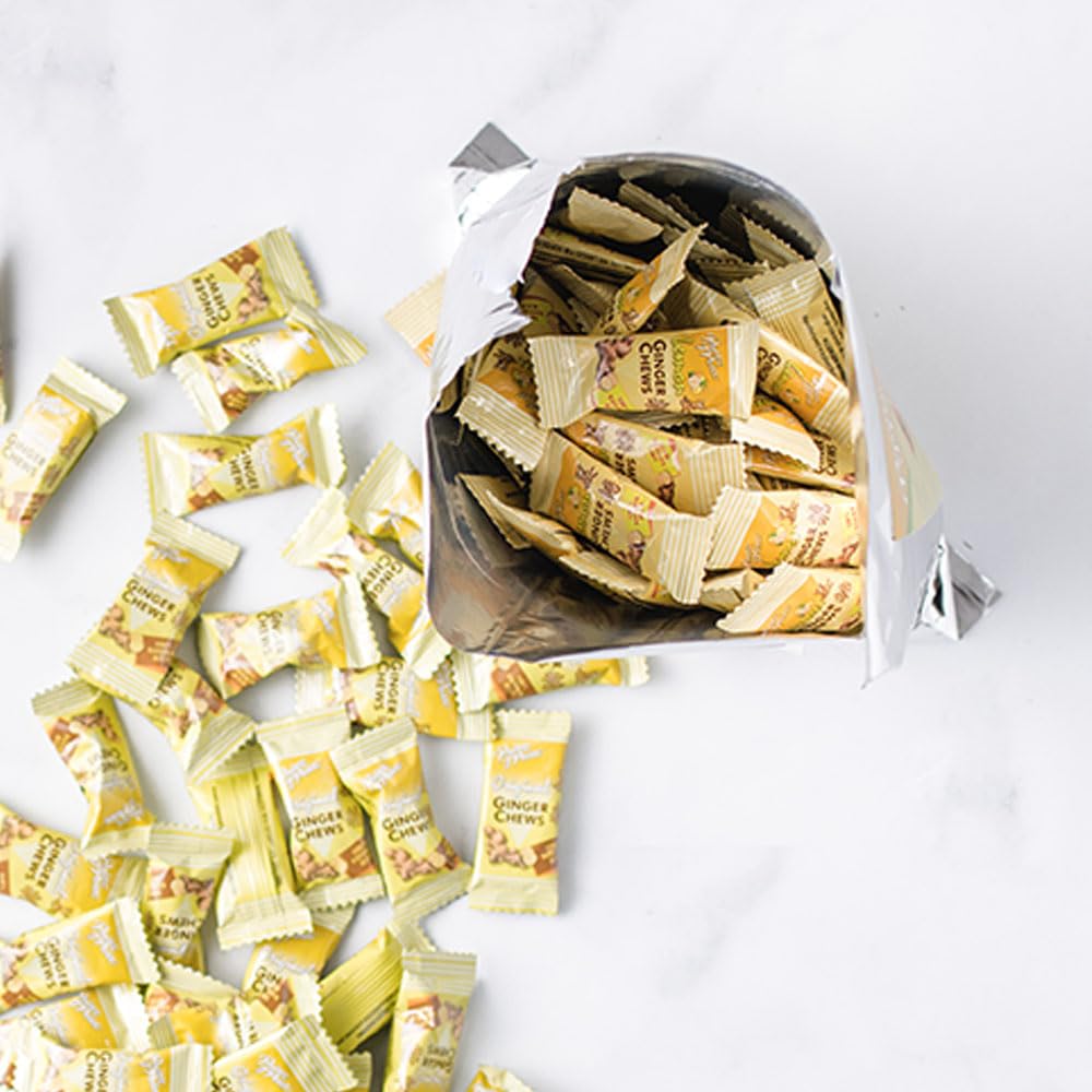 Prince of Peace Original Ginger Chews, 1 lb Bag - Natural Ginger Candy for Digestion & Nausea Relief - Gluten-Free, Non-GMO Ginger Snacks - Perfect for Travel, Morning Sickness & Motion Sickness