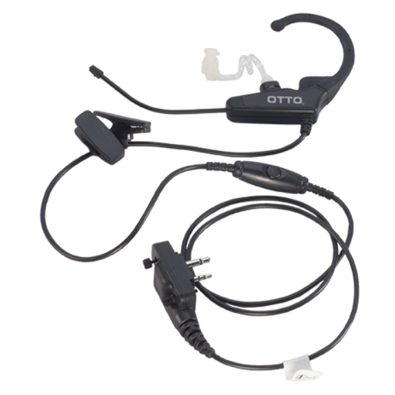 Icom OTTO V4EX2CS5 Noise-Cancelling Headset with Boom Mic - Professional Two-Way Radio Headset for Security, Construction & Industrial Use