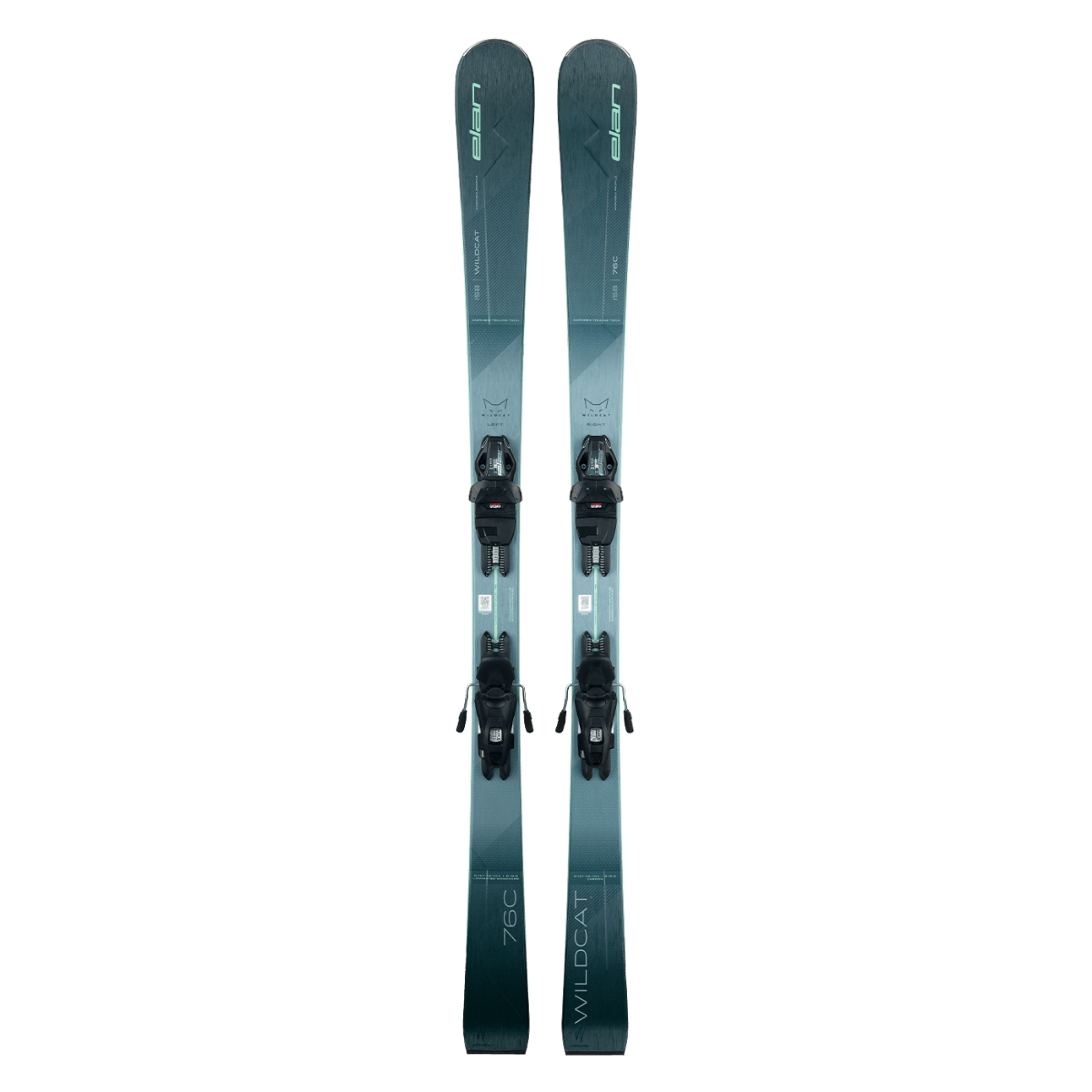 Elan WILDCAT 76 C LS Skis with EL 9.0 DB586018 Bindings 2025 - Perfect for All-Mountain Skiing and Freeride Adventures