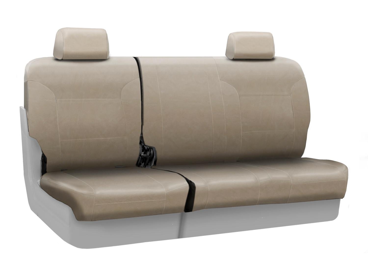 Coverking Rear 60/40 Bench Custom Fit Seat Cover for Select Subaru Forester Models - Rhinohide (Sand) | Durable Car Seat Protection for Pets, Kids & Spills | Perfect for Outdoor Adventures & Daily Commutes
