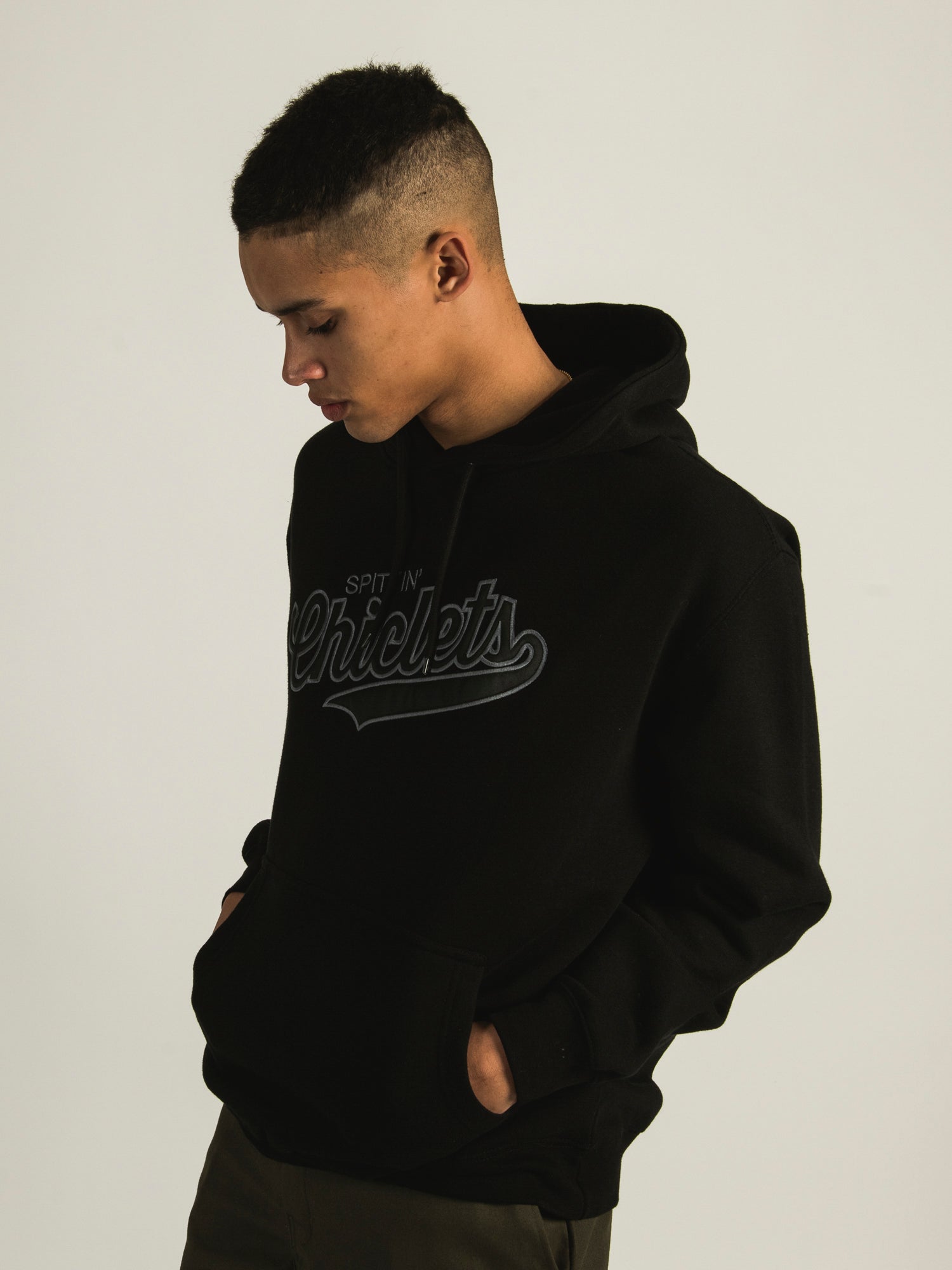 Barstool Sports Spittin Chiclets Tonal Hoodie - Comfortable & Stylish Pullover for Men & Women - Perfect for Casual Wear, Gym, and Outdoor Activities
