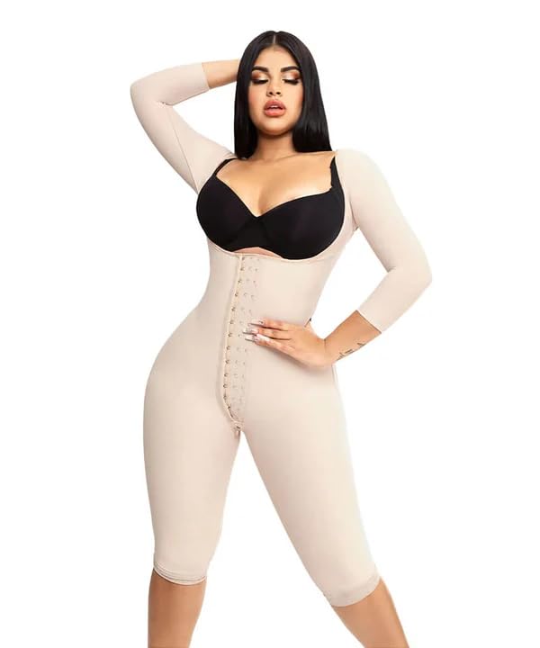 Colombian Shapewear Body Shaper - Waist Trainer with 3 Hooks, Abdomen Control & Butt Lifter for Women | Perfect for Tummy Tuck Postpartum, Workout & Special Occasions