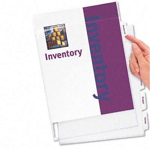 Avery Clear Index Maker Dividers with Three-Hole Punch, 5-Tab Letter Size (Set of 10) - Perfect for Office, School, and Home Organization