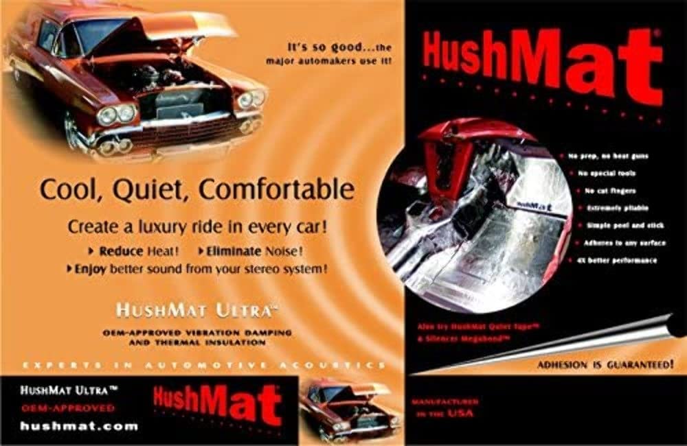 HushMat 650084 Sound Deadening & Heat Insulation Kit for 2003-2005 Mitsubishi Lancer EVO 8 - Car Trunk Liner | Noise Reduction & Thermal Protection for Road Trips & Daily Commuting