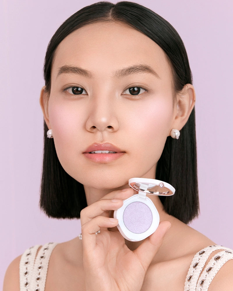 Gentle Waves Aqua Glow Highlighter - Ode to Embroidery Makeup Palette for Face & Body | Perfect for Bridal, Festival & Photoshoot Glow