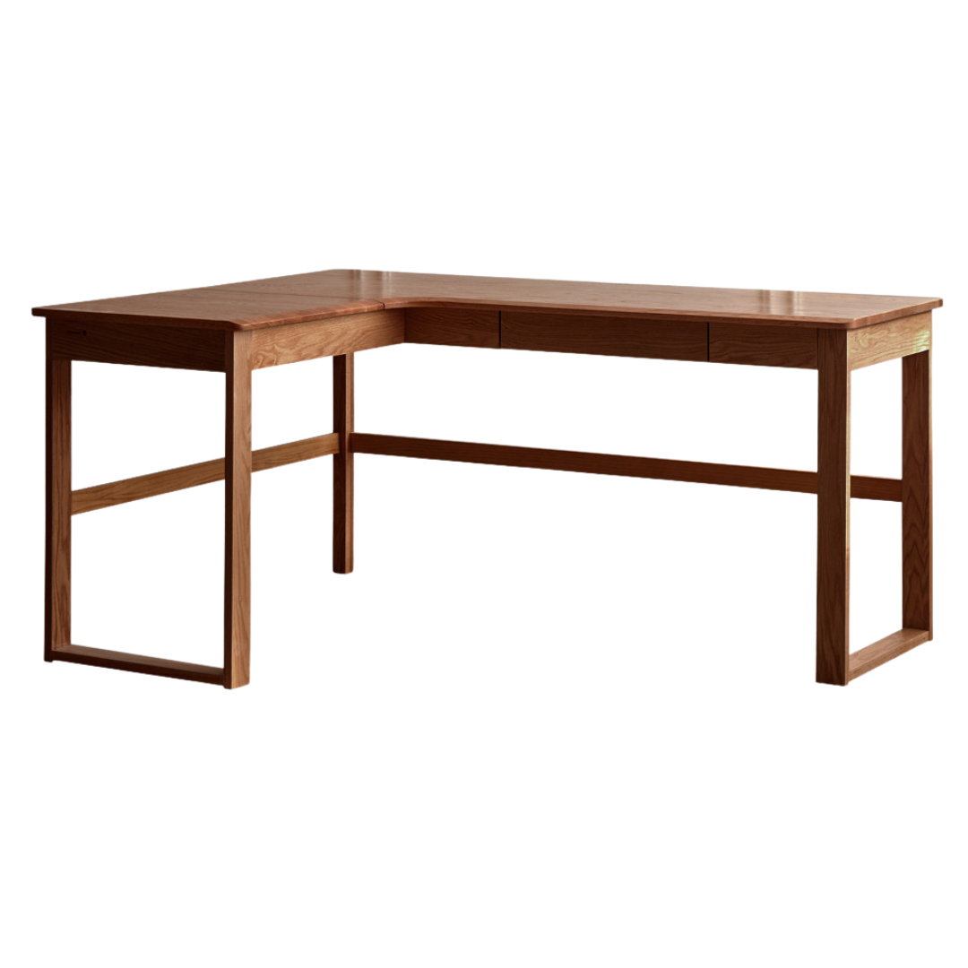 62.9x47.2x29.5 inch / 160x120x75 сm / walnut color /Oak  left corner desk
