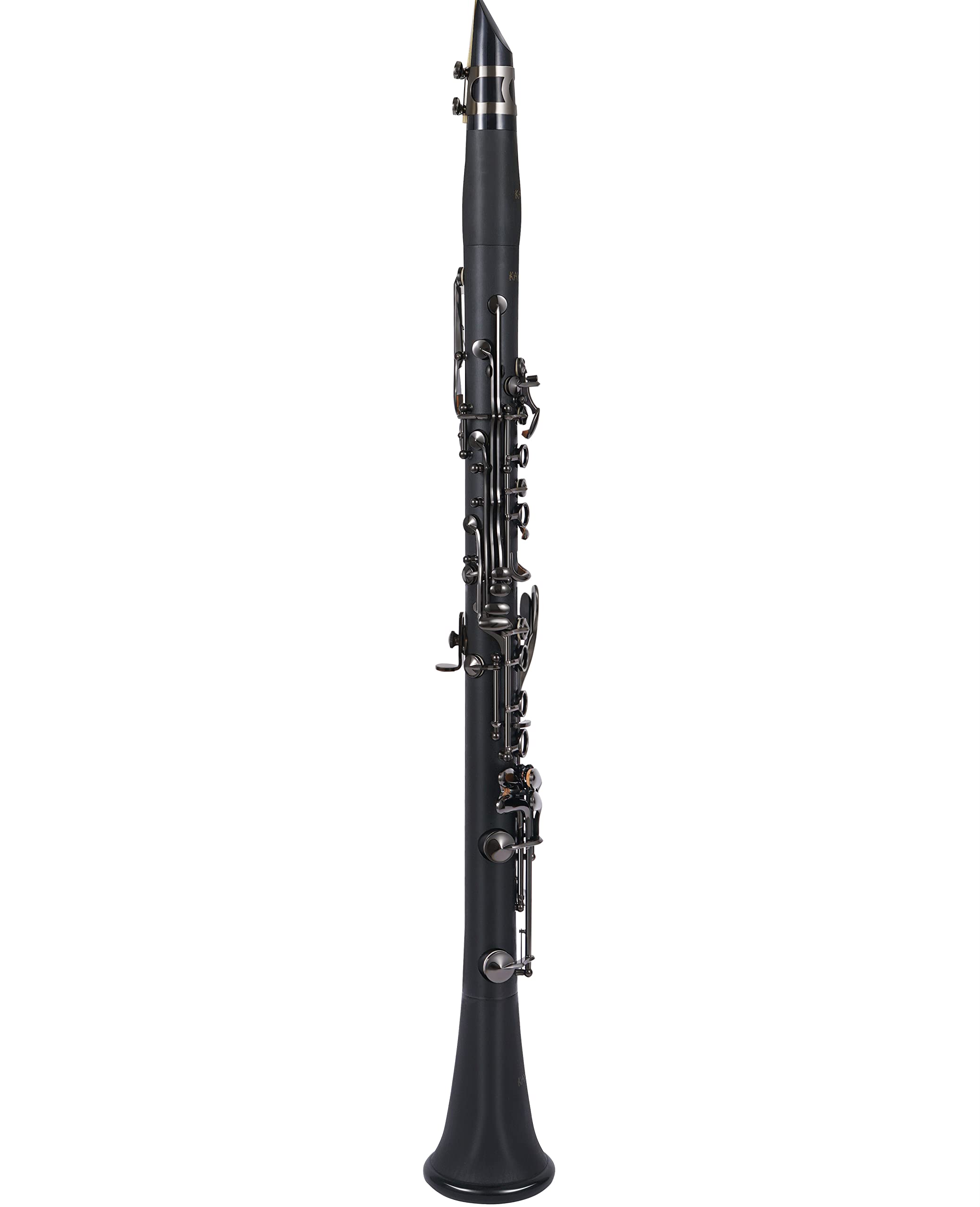 Professional B Flat Clarinet for Students - Black Nickel Plated with Reeds, Cleaning Kit & Durable Canvas Case | Perfect for School Bands, Music Lessons & Beginner Practice