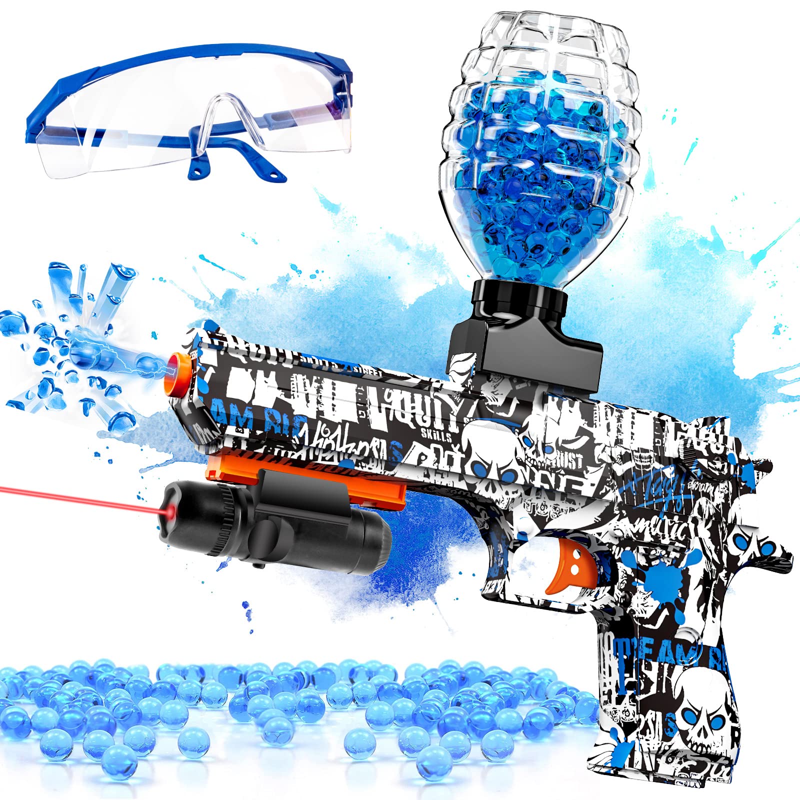 Electric Gel Ball Blaster for Outdoor Games - Splatter Gun for Kids & Adults
