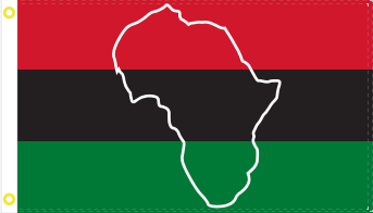 3'x5' African Map Flag - Black Power Heritage & Afro American Pride - Durable ROUGH TEX® 68D Polyester - Perfect for Home Decor, Cultural Events & Historical Displays