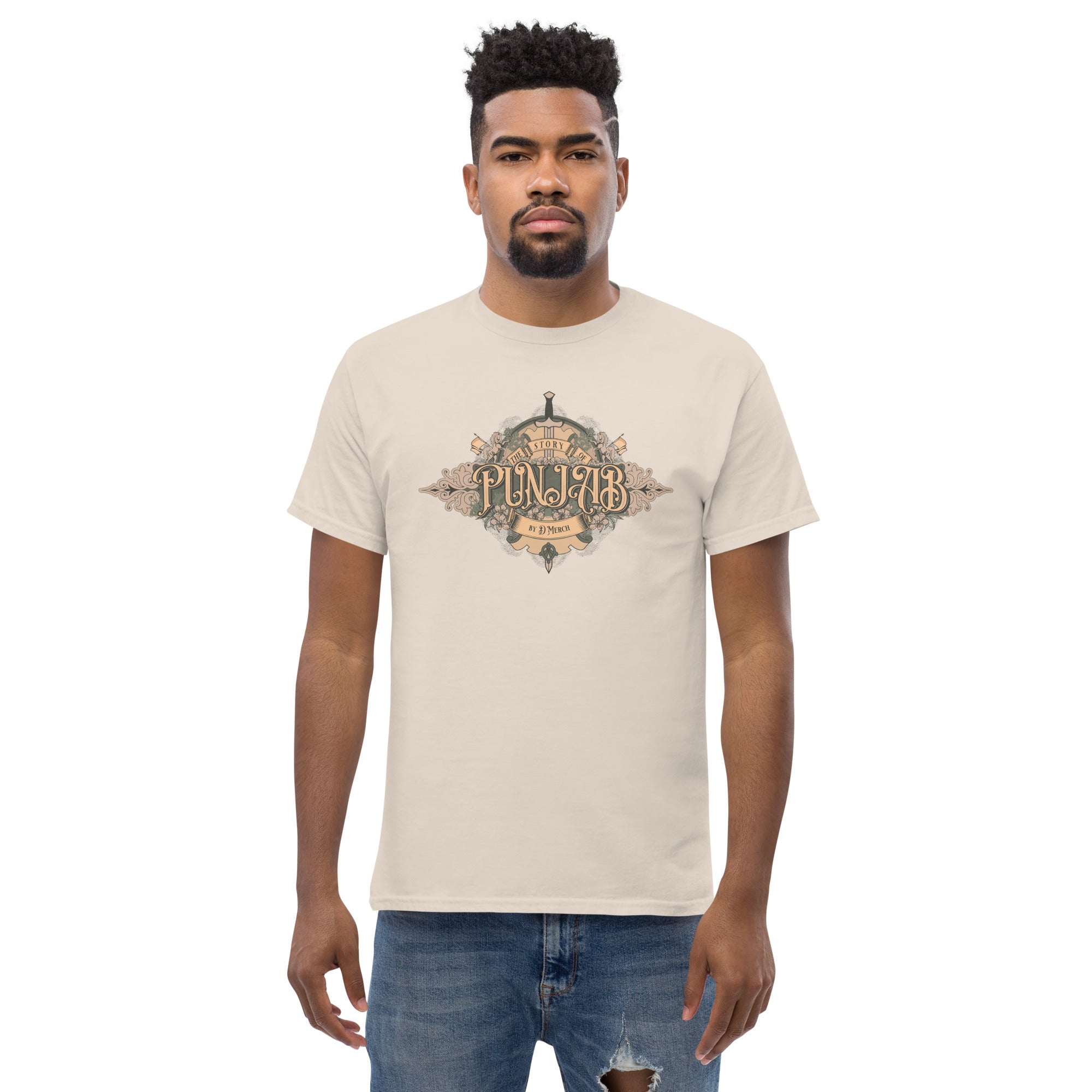 Story of Punjab Men's Classic Cotton T-Shirt | Comfortable Casual Wear for Everyday Outfits | Perfect for Street Style, Weekend Outings & Travel