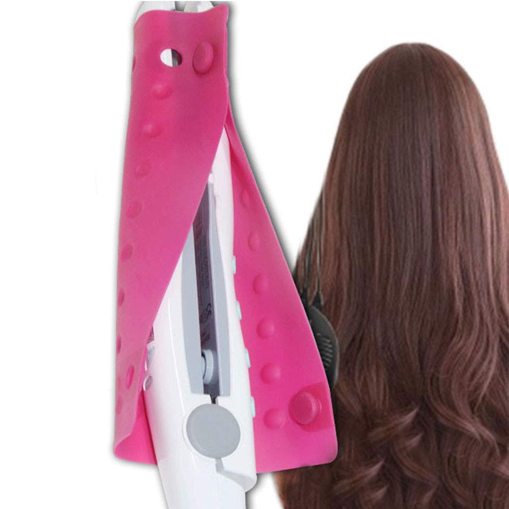 Heat Resistant Silicone Mat for Hair Straightener & Curling Iron - Anti-Slip, Durable Salon Styling Tool (21.4x16cm, Black) - Perfect for Home & Professional Hair Styling