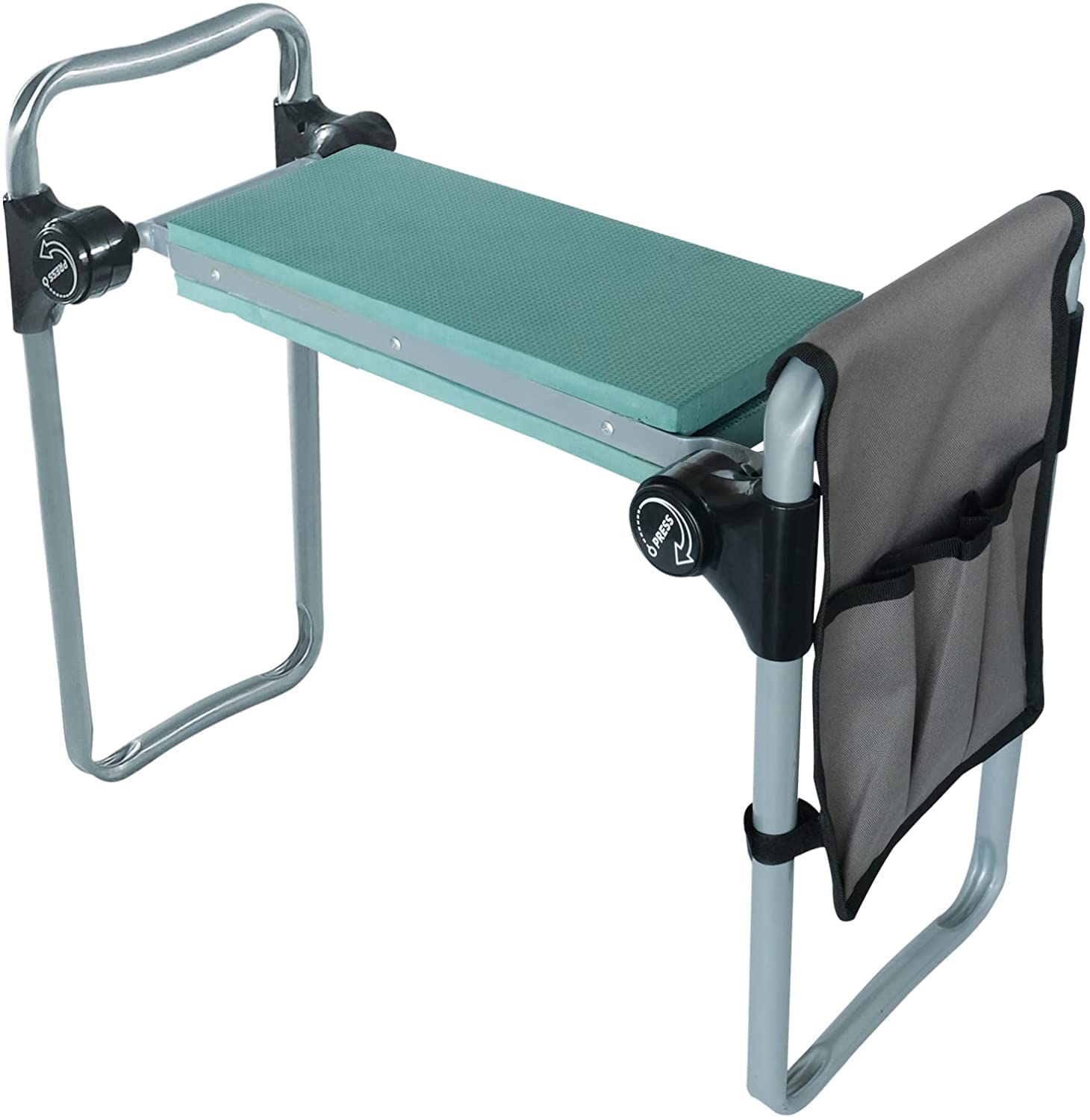 **LUCKYERMORE Foldable Garden Kneeler and Seat with Tool Pouch – Lightweight Heavy Duty Kneeling Bench for Gardening, Seniors & Parents – Perfect for Planting, Weeding & Outdoor Work**    *(Use Case: Ideal for gardening, landscaping, yard work, and outdoor hobbies – reduces knee strain while planting flowers or vegetables.)*