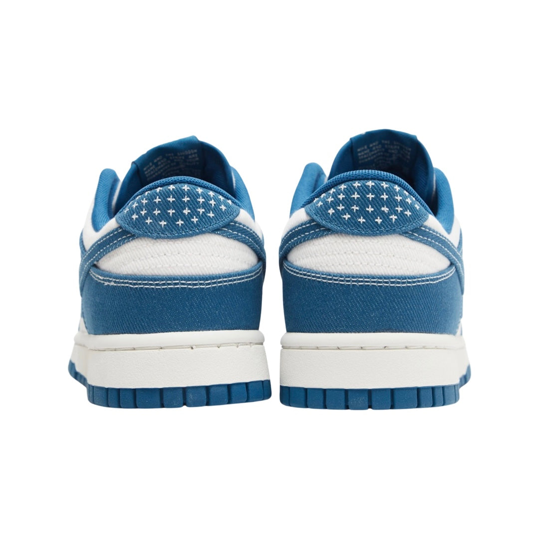 Nike Dunk Low Special Edition Sashiko Summit White Industrial Blue - Limited Edition Sneakers for Men & Women | Perfect for Streetwear, Casual Outfits & Sneaker Collectors