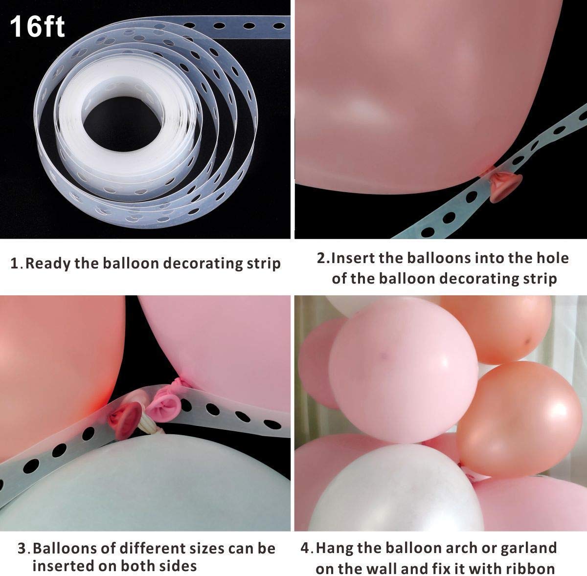 112-Piece Balloon Garland Kit - Burgundy, Gray & White Balloon Arch for Wedding, Birthday Party Decorations | DIY Party Backdrop, Baby Shower, Anniversary Celebration