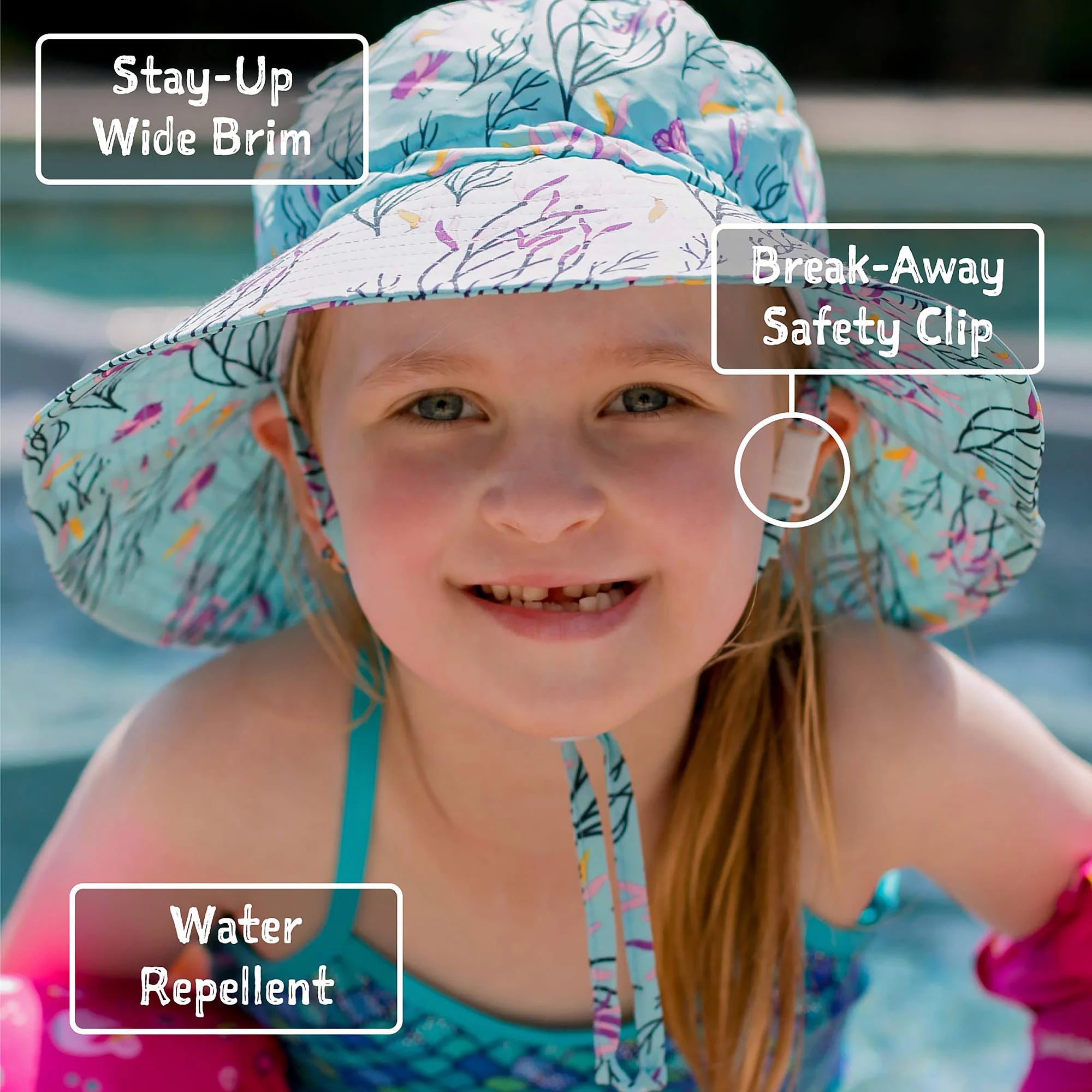 Jan & Jul Lavender Aqua Dry Bucket Hat for Women & Men - UV Protection Sun Hat for Beach, Hiking, Fishing & Outdoor Activities