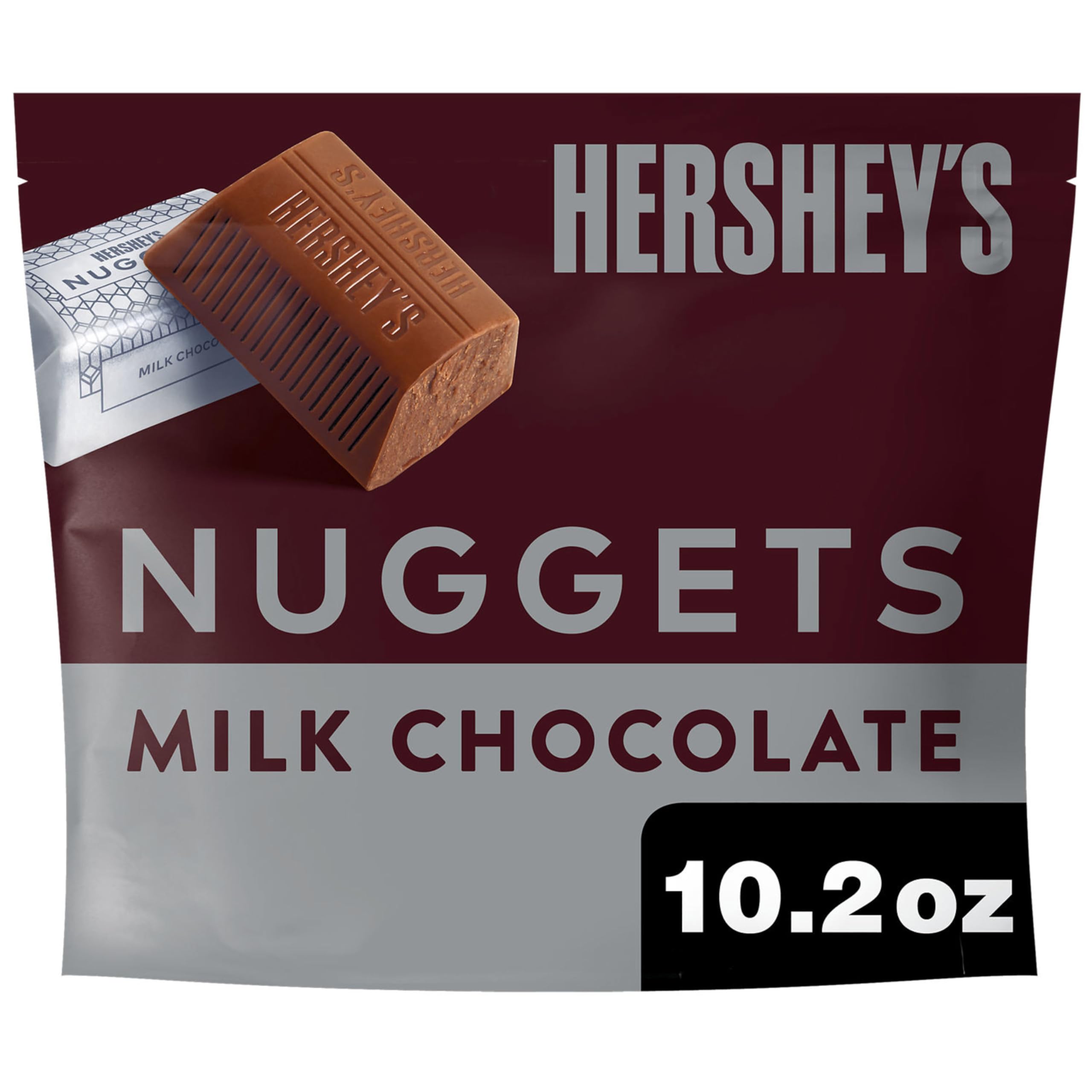 HERSHEY'S Milk Chocolate Nuggets Candy - 10.2 Oz Bulk Pack for Sharing | Perfect for Parties, Office Treats & Holiday Gift Baskets