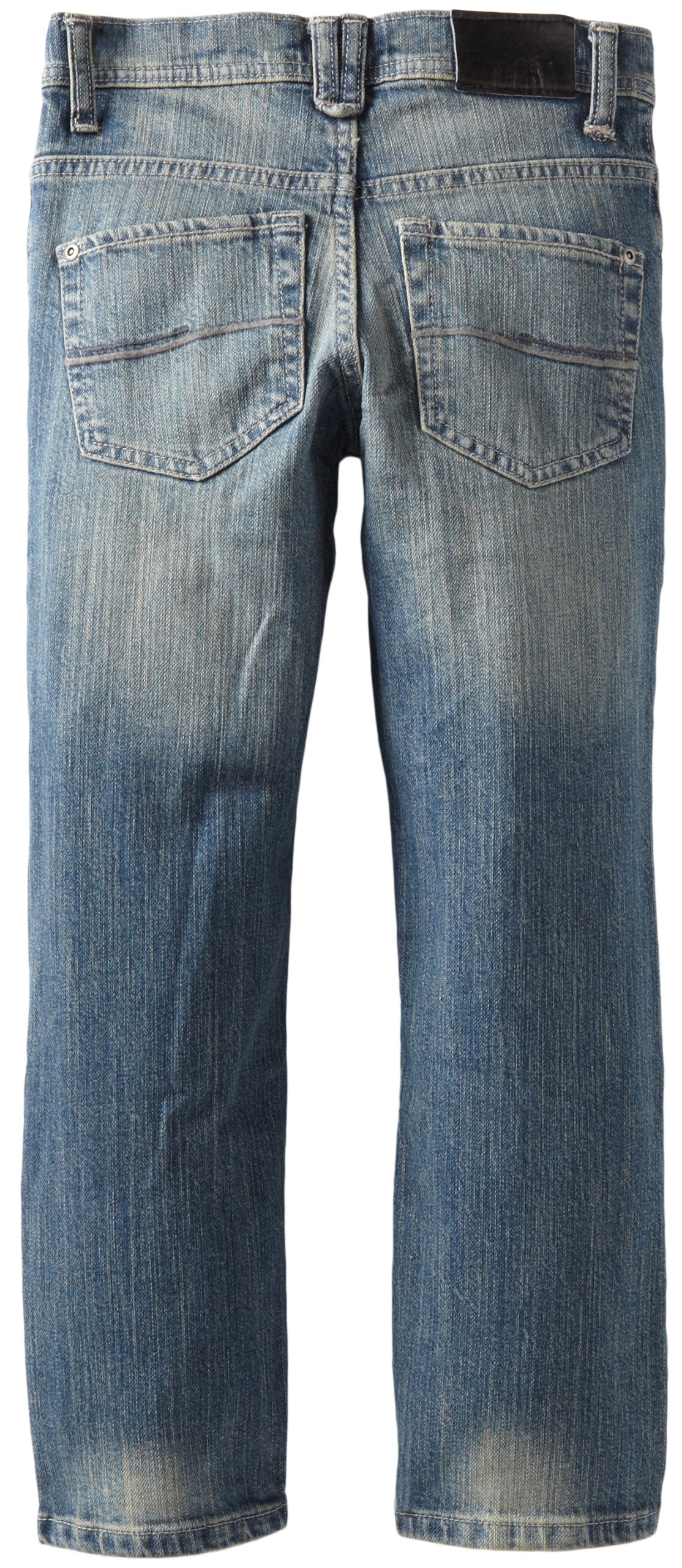 Lee Big Boys' Skinny Straight Leg Dungaree Jeans - Durable Denim Pants for School, Play & Everyday Wear | Comfortable Fit for Active Kids