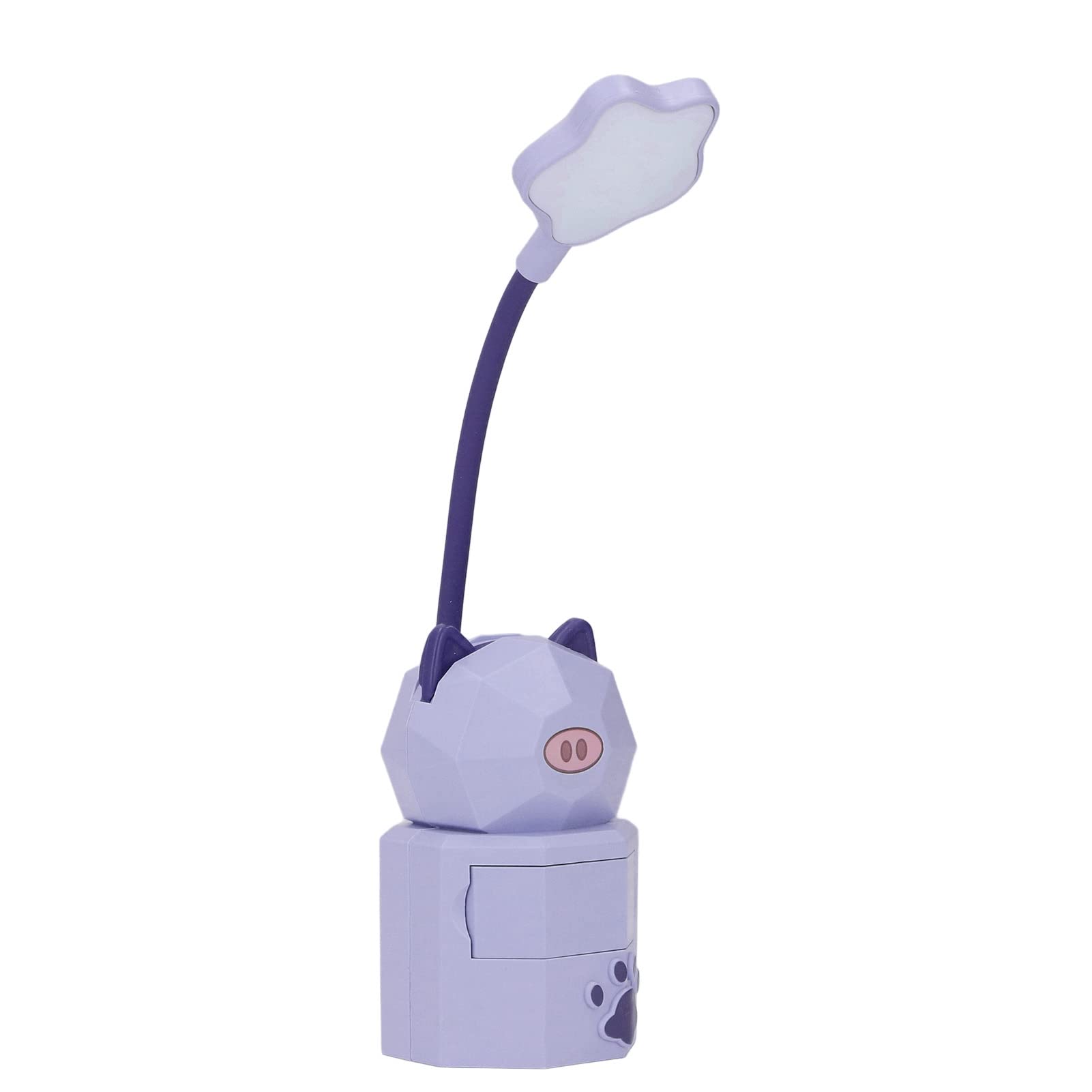 Cartoon USB Desk Lamp with Eye Protection - Adjustable Study Light for Dorm Room, Office & Night Reading (Purple) | Perfect for Studying, Working & Bedtime Use