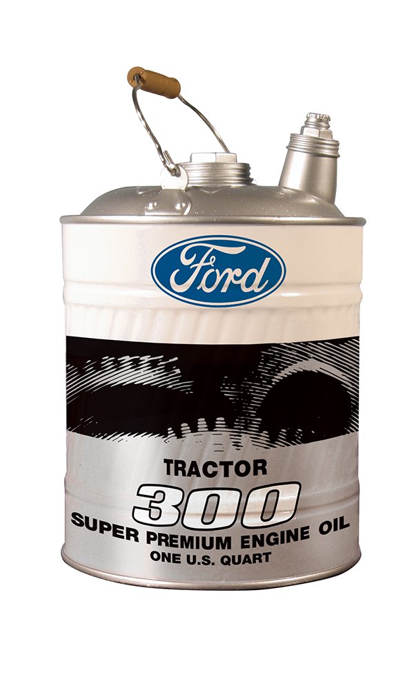 First Gear 1/4 Scale Diecast Collectible Ford Tractor 300 Model with Novelty Fuel Can Bank (#90-0386) - Perfect for Collectors, Farm Decor & Vintage Vehicle Enthusiasts