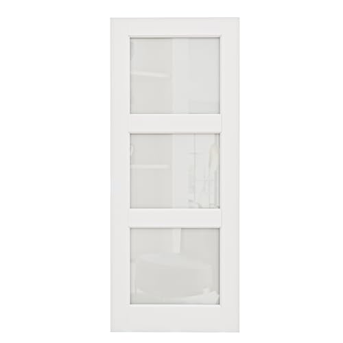 3-Panel Frosted Glass