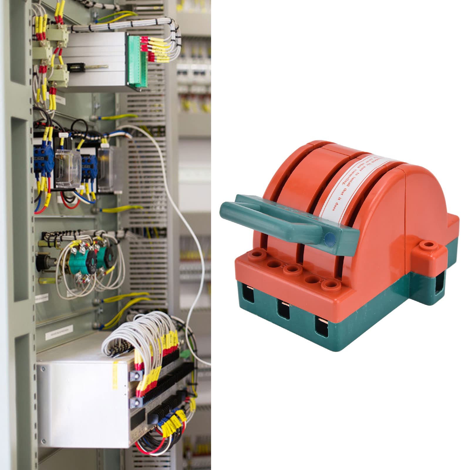 3P 63A Double Throw Electric Knife Switch - Safety Disconnect Switch for Power Isolation | RPSHK11 Bidirectional Double Power Transfer Switch | Ideal for Industrial Electrical Panels, Power Distribution Systems & Backup Generator Applications