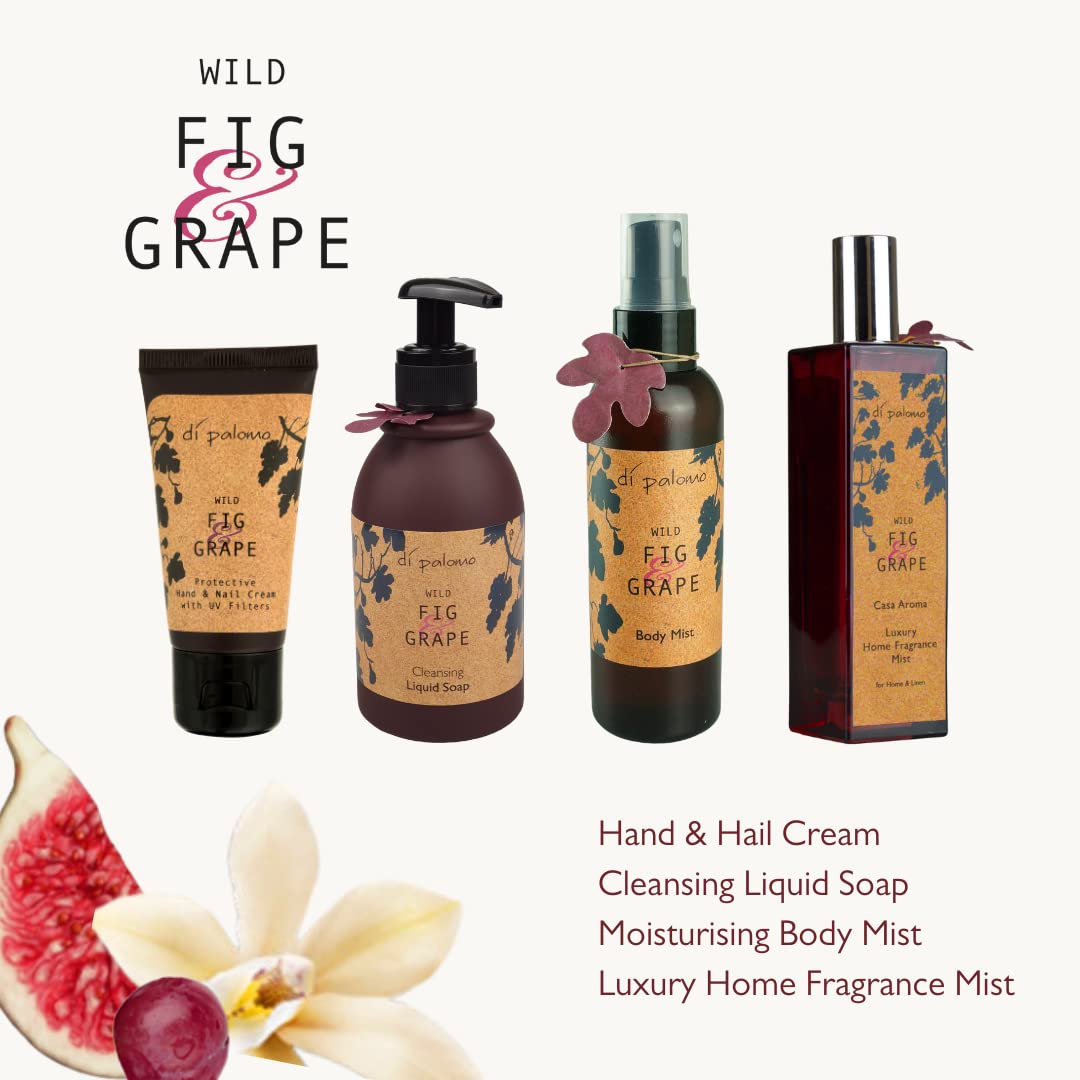 Di Palomo Vegan Wild Fig & Grape Luxury Bathing Bubbles 300ml - Foaming Bubble Bath & Body Wash with Nourishing Skin Care | Relaxing Bath Foam Gift Set for Women - Perfect for Spa Nights, Self-Care Rituals & Romantic Gifts