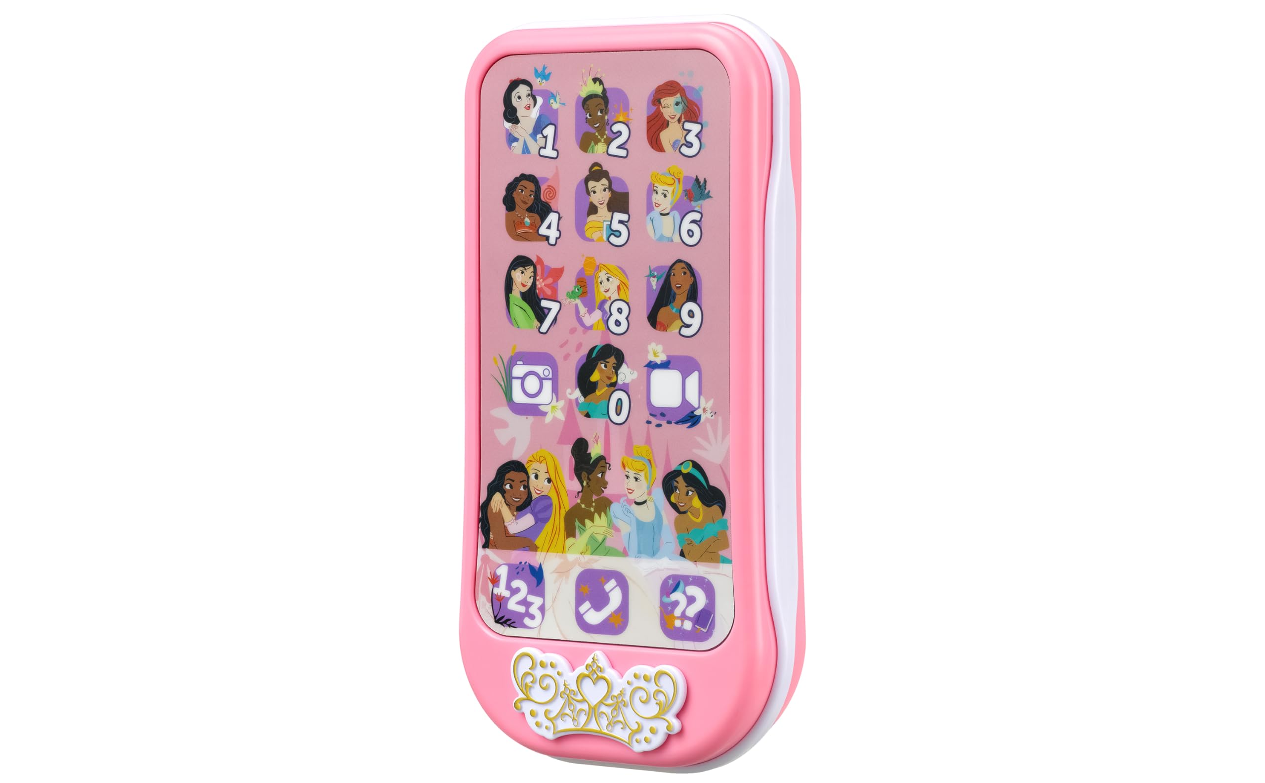 **eKids Disney Princess Toy Phone for Kids - Interactive Learning Toddler Toys with Fun Activities, Perfect Gift for Disney Princess Fans (DP-160) | Pretend Play, Preschool Education & Role-Playing Fun**
