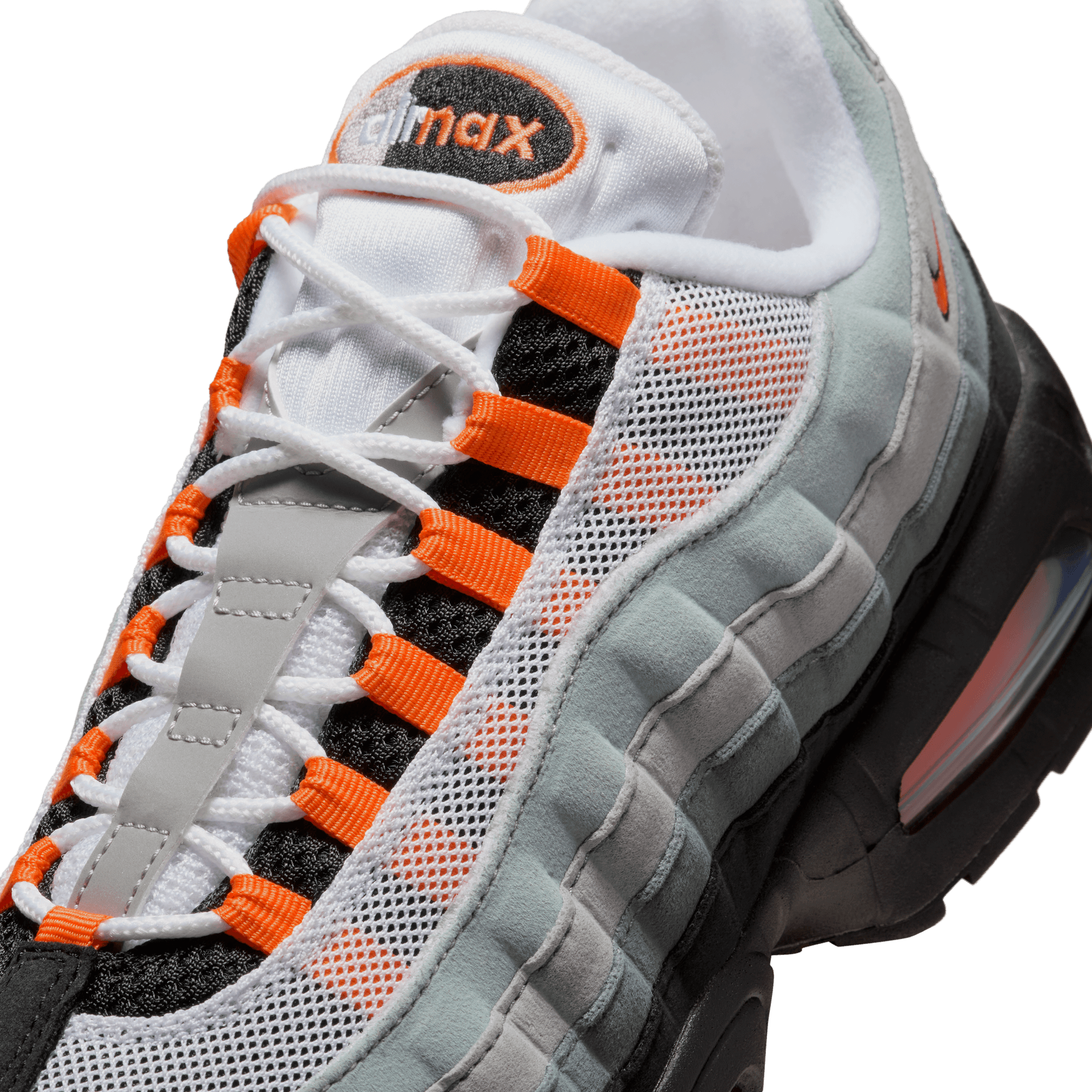 Nike Air Max 95 OG Sneakers - Bright Mandarin Colorway | Retro Running Shoes for Men & Women | Perfect for Jogging, Gym Workouts & Streetwear Fashion