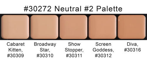 Graftobian HD Cream Palette - Professional Makeup Foundation for High Definition Coverage - Perfect for Film, Photography & Special Effects