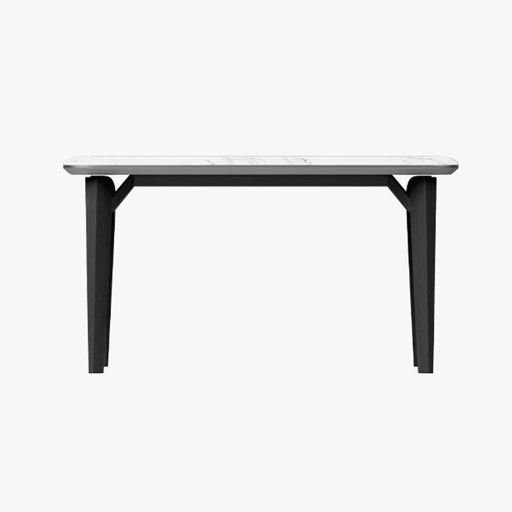Felicity 63-Inch Marble Dining Table - Elegant & Durable for Modern Dining Room, Kitchen, or Office Conference Area