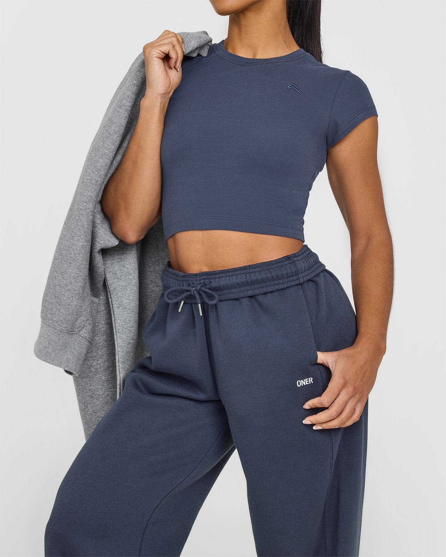 True Blue Straight Leg Joggers for Women - Comfortable Casual Lounge Pants for Yoga, Running & Everyday Wear