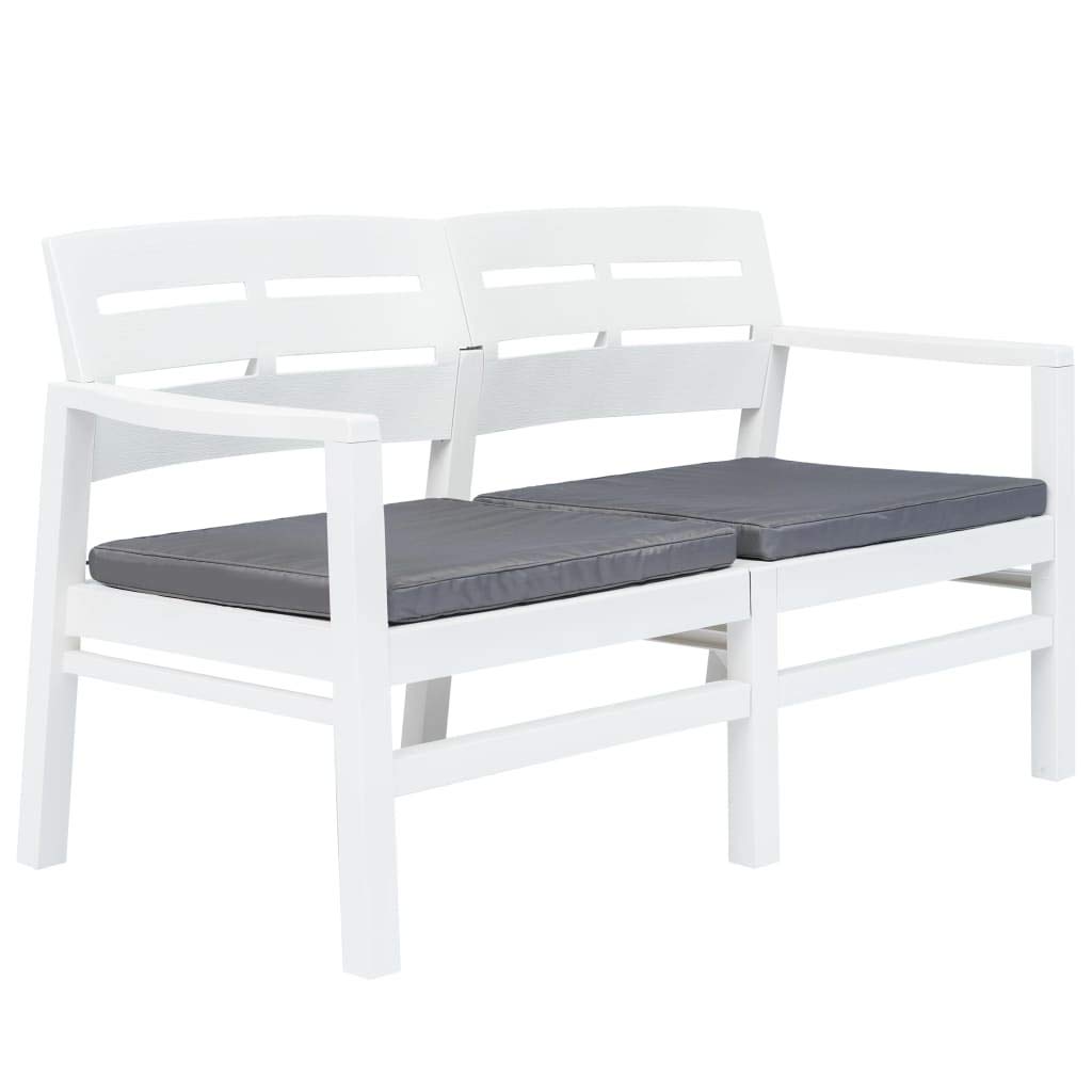 FAMIROSA 2-Seater Outdoor Garden Bench with Waterproof Cushions, 52.4