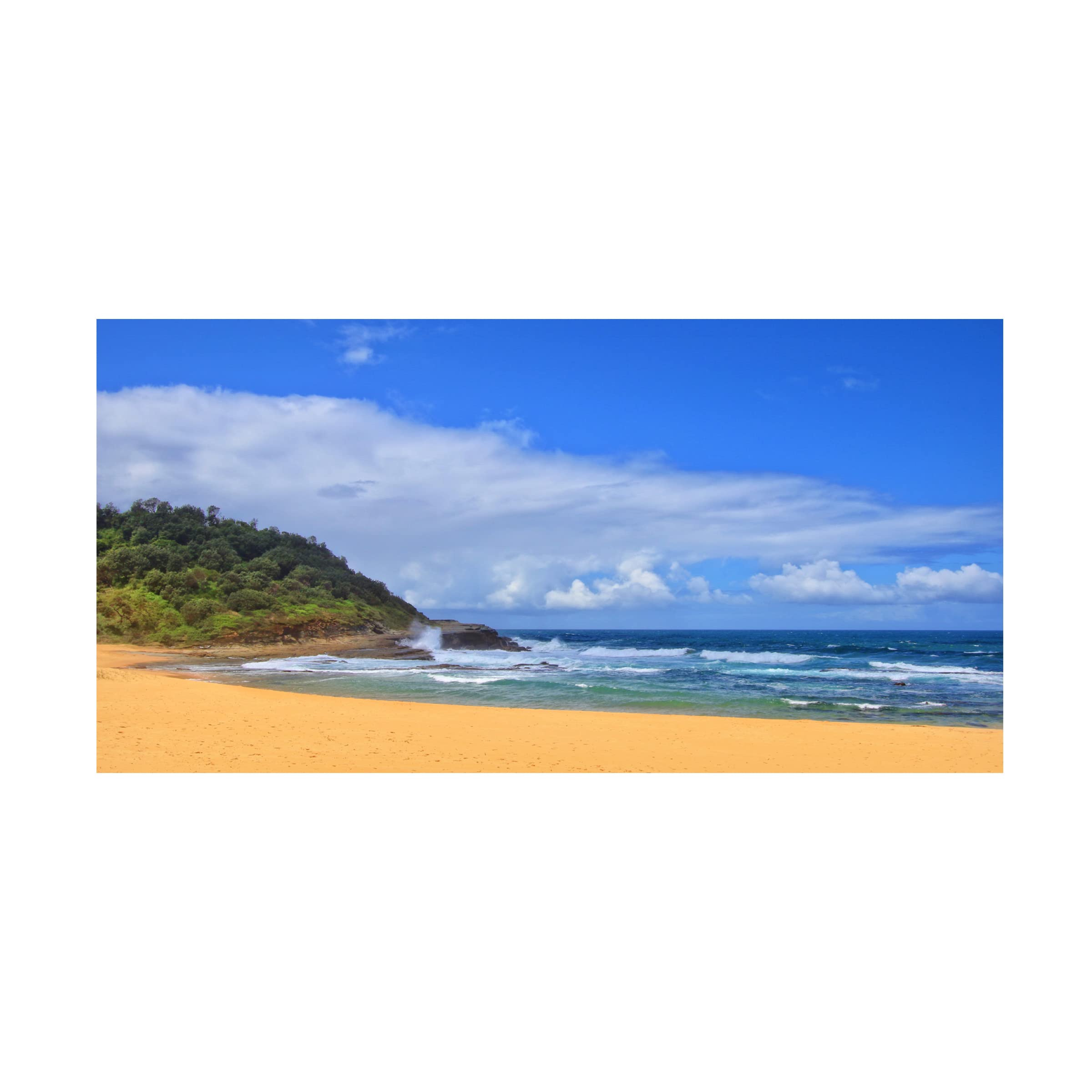 Trademark Fine Art 'Spoon Bay 3' Canvas Wall Art Print by Beata Czyzowska Young - Modern Coastal Painting for Living Room, Bedroom & Office Decor