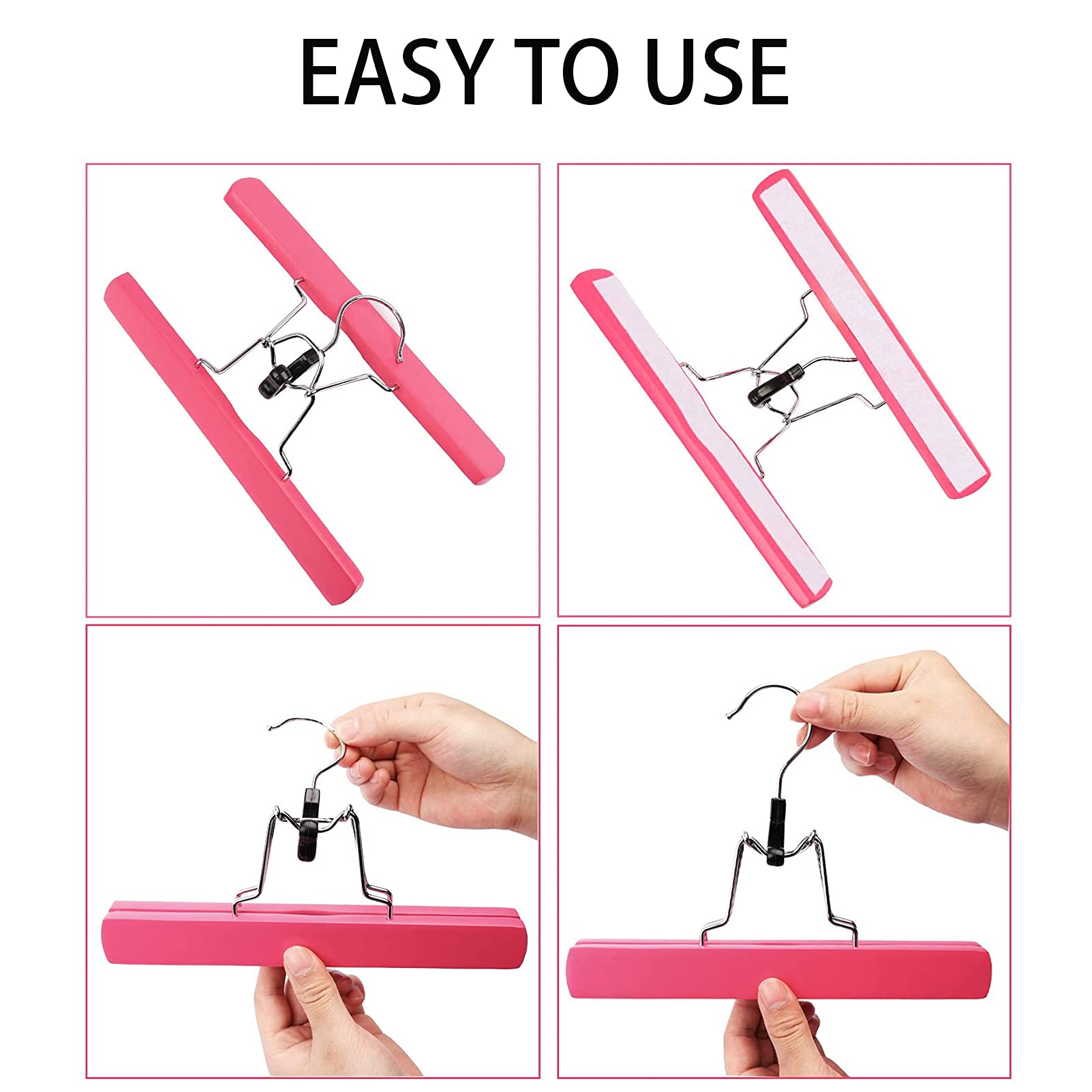 10pcs Wig Storage Bags with Wooden Hangers - Dustproof Hair Extensions Organizer for Beauty Salon, Travel & Daily Use (Rose Red) - Perfect for Wig Protection, Salon Storage & On-the-Go Stylists