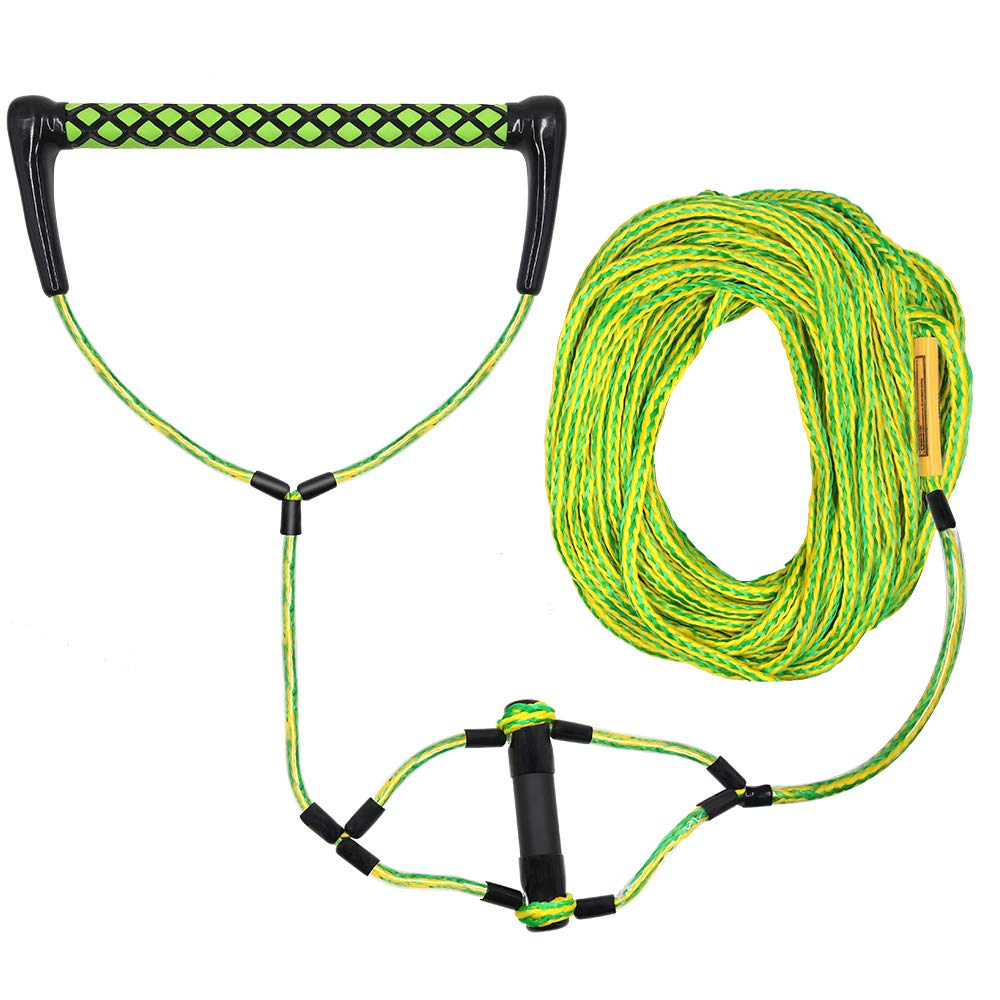 Obcursco Premium Wakeboard Rope with Comfortable EVA Handle - Durable Water Sports Tow Line for Wakeboarding, Water Skiing & Kneeboarding - Perfect for Lake, Ocean & Boat Activities