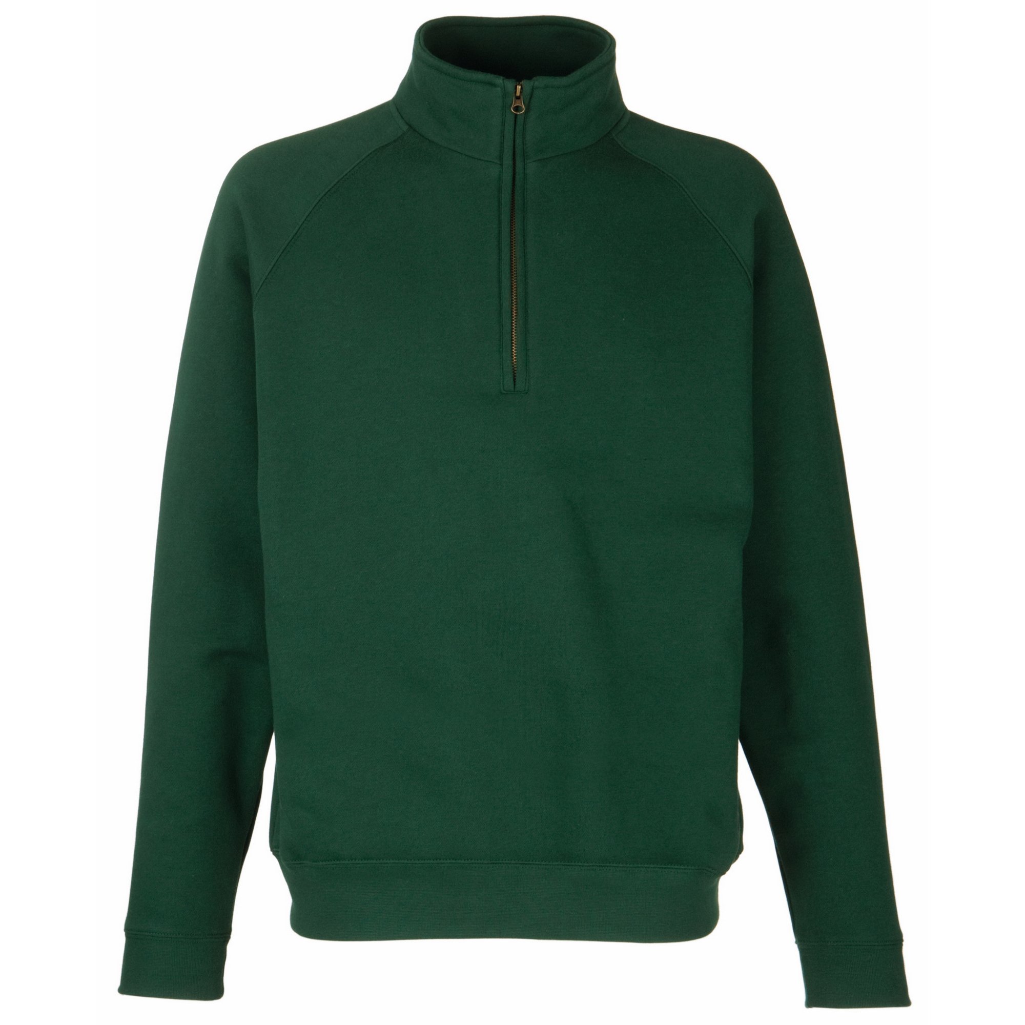 Fruit of the Loom Men's Zip Neck Sweatshirt - Medium Size, Heather Grey - Comfortable Casual Pullover for Everyday Wear, Workout & Outdoor Activities