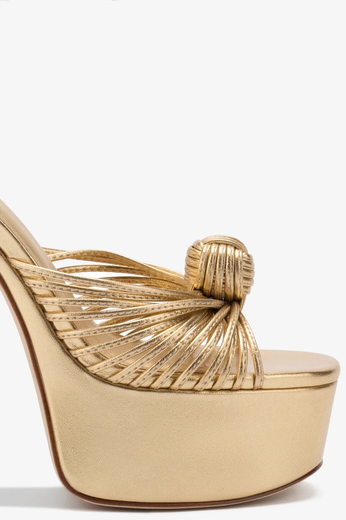 Valerie Gold Metallic Leather Platform Sandals for Women - Comfortable Summer Wedge Heel Shoes for Beach, Party & Casual Outfits
