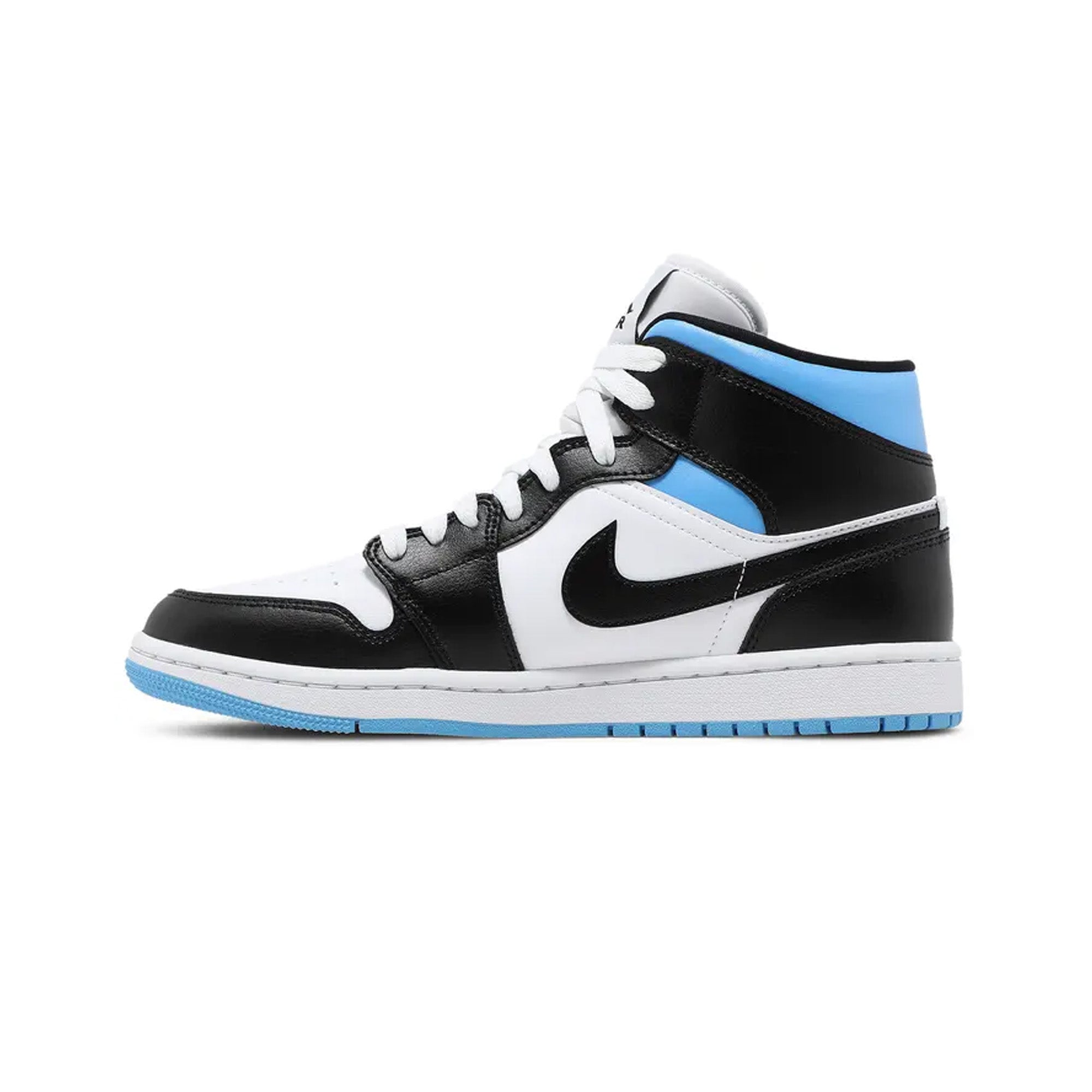 Air Jordan 1 Mid 'University Black White' Women's Basketball Shoes - Stylish Sneakers for Casual Wear, Gym & Street Fashion