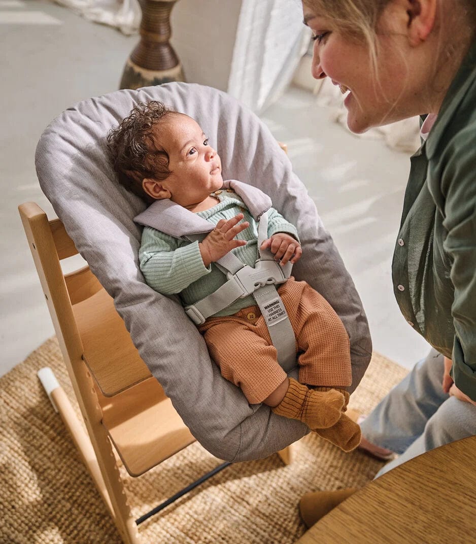 Stokke Tripp Trapp Adjustable High Chair with Newborn Set - Ergonomic Baby Feeding & Weaning Chair for Home & Restaurant Use